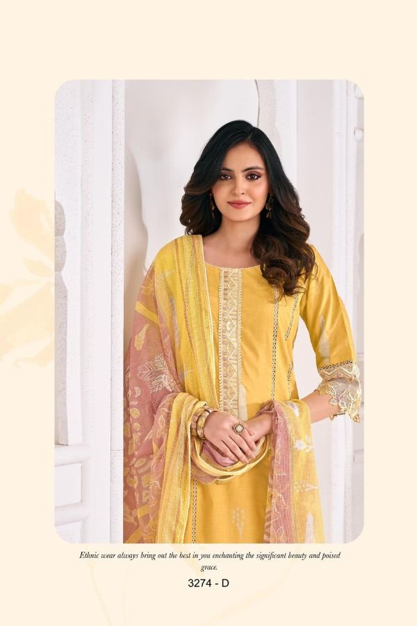 Jay Vijay Prints Reniza Cotton Ladies Salwar Suit 3274-D