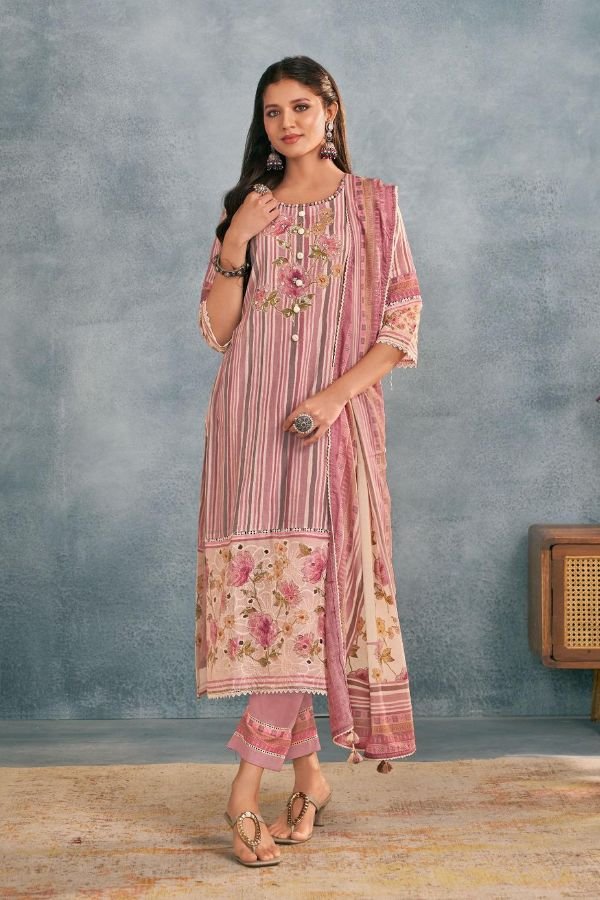 Jay Vijay Prints Saumyata Cotton Unstitched Salwar Suits 10701