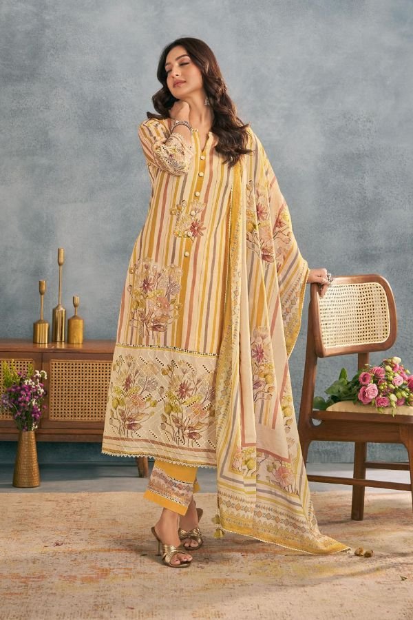 Jay Vijay Prints Saumyata Cotton Unstitched Salwar Suit 10706