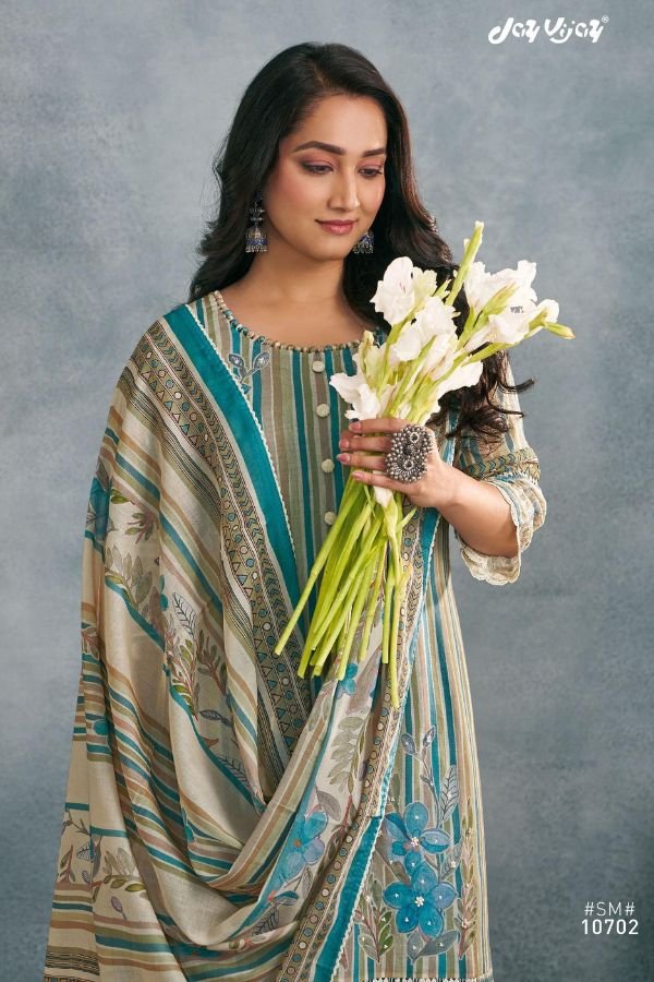 Jay Vijay Prints Saumyata Cotton Unstitched Salwar Suits 10702