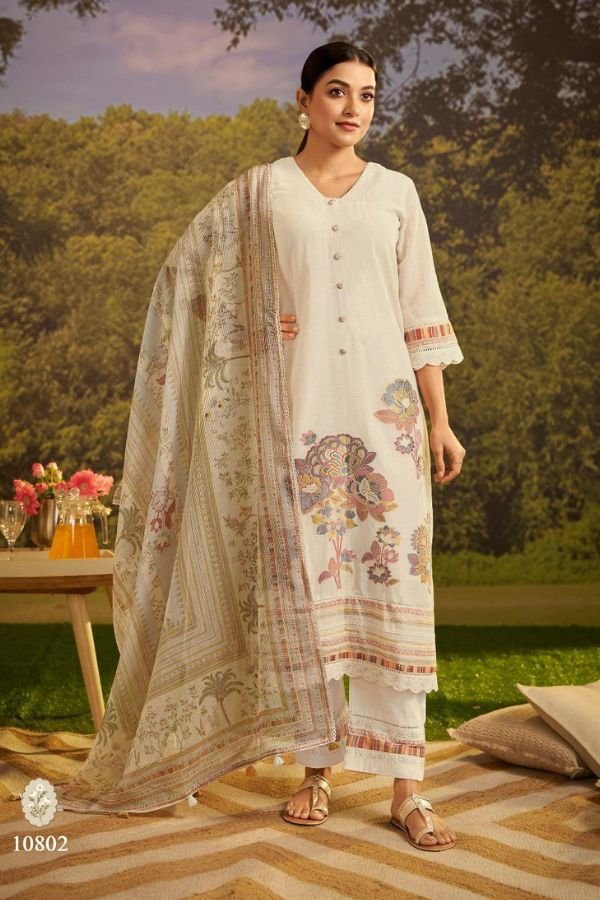 Jay Vijay Prints Taazgi Linen Salwar Suits 10802