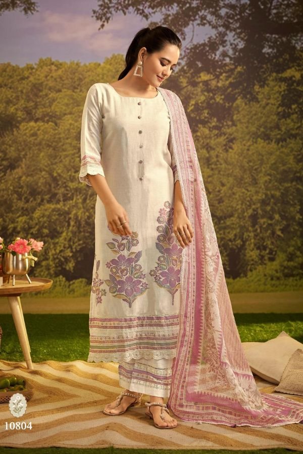 Jay Vijay Prints Taazgi Linen Salwar Suit 10804