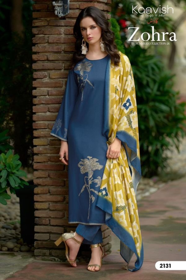 Kaavish Zohra Jaam Cotton Ladies Suit 2131