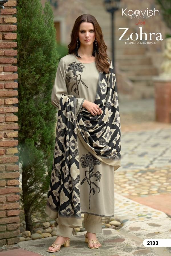 Kaavish Zohra Jaam Cotton Ladies Suit 2133