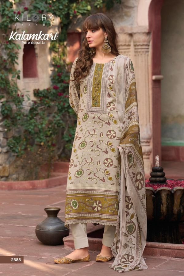 Kilory Trends Kalamkari Jamm Cotton Salwar Suit 2383