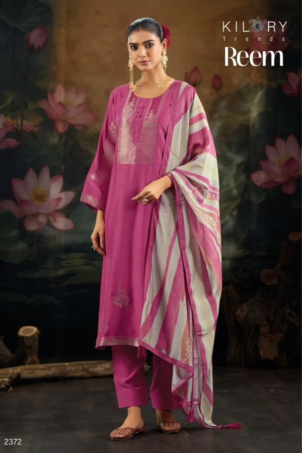 Kilory Trends Reem Muslin Silk Ladies Salwar Suit 2372