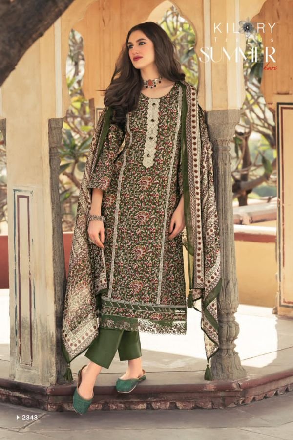 Kilory Trends Summer Kari Camric Cotton Printed Suit 2343
