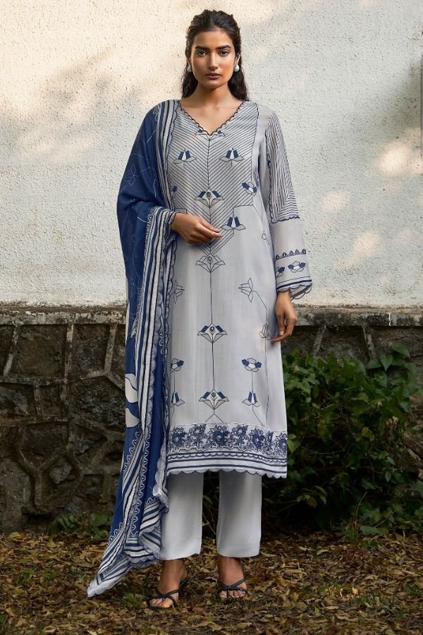 Kimora Fashion Heer Dastak Muslin Ladies Suit 2271