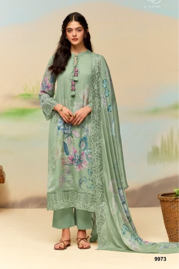Kimora Fashion Heer Masoom Chinnon Salwar Suit 9973