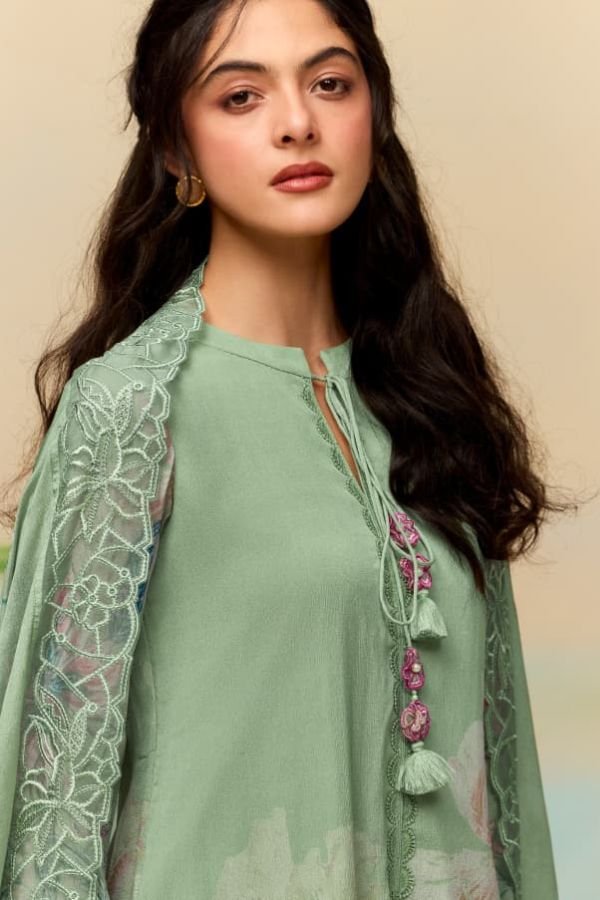 Kimora Fashion Heer Masoom Chinnon Salwar Suit 9973