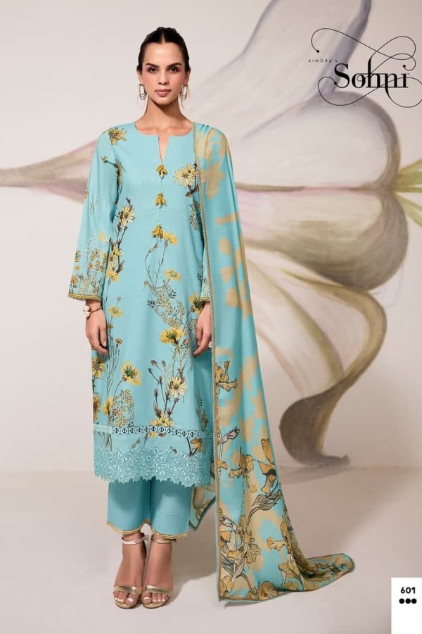 Kimora Fashion Sohni Fragrance Cotton Lawn Salwar Suit 601