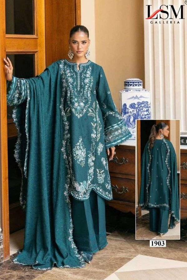 LSM Galleria Parian Dream Heavy Luxury Lawn Collection-19 Suit 1903