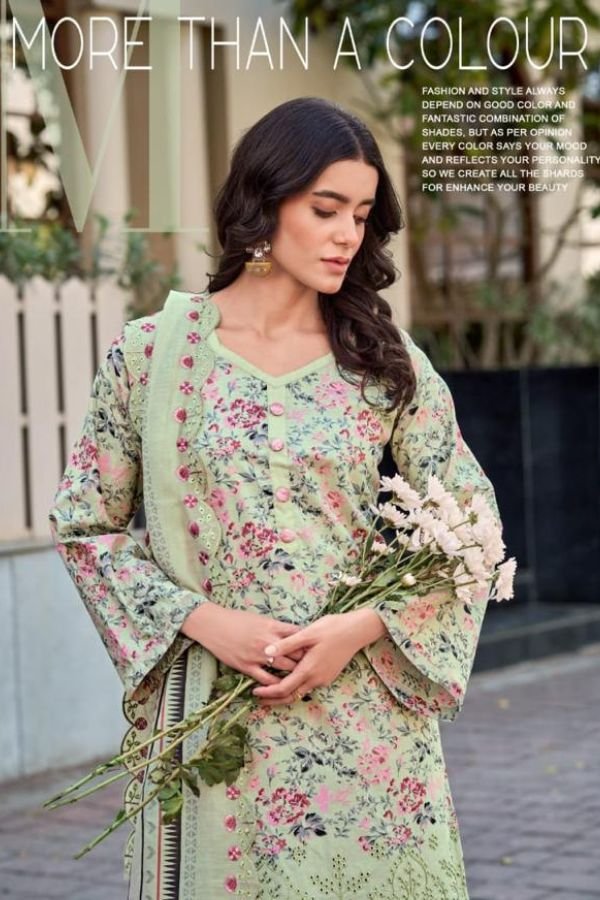 Levisha Nawazish Cotton Pakistani Style Ladies Suits 1014