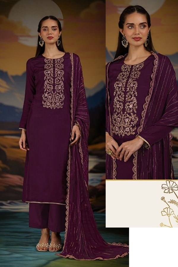 Netra Exclusive Ketki Silk Ladies Suit NE-C 1053 A