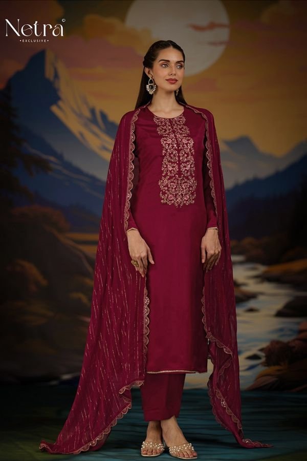 Netra Exclusive Ketki Silk Ladies Suit NE-C 1053 G