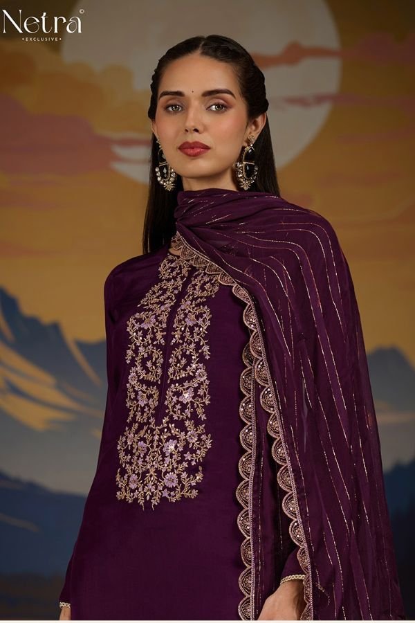 Netra Exclusive Ketki Silk Ladies Suit NE-C 1053 A