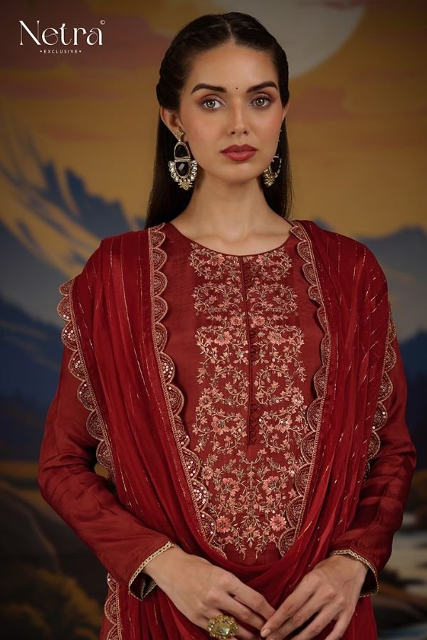 Netra Exclusive Ketki Silk Ladies Suit NE-C 1053 E