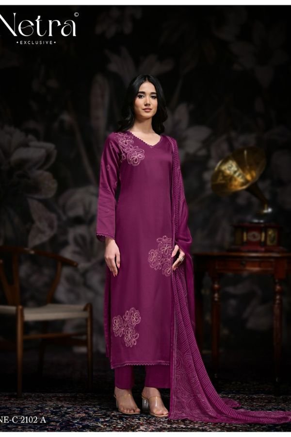 Netra Exclusive Stree Pure Cotton Ladies Suit NE-C 2102-A