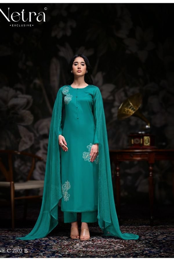 Netra Exclusive Stree Pure Cotton Ladies Suit NE-C 2102-B