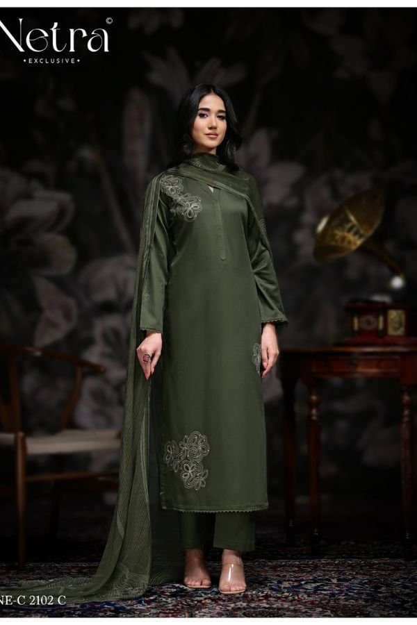 Netra Exclusive Stree Pure Cotton Ladies Suit NE-C 2102-C