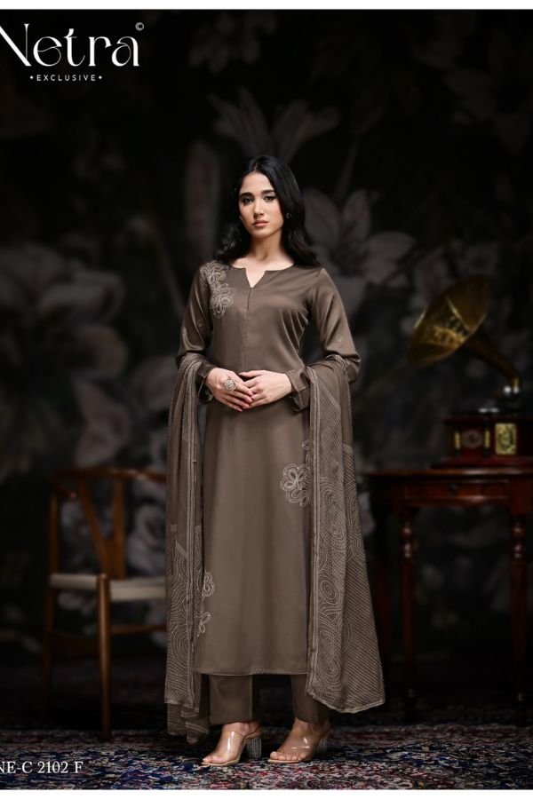 Netra Exclusive Stree Pure Cotton Ladies Suit NE-C 2102-F