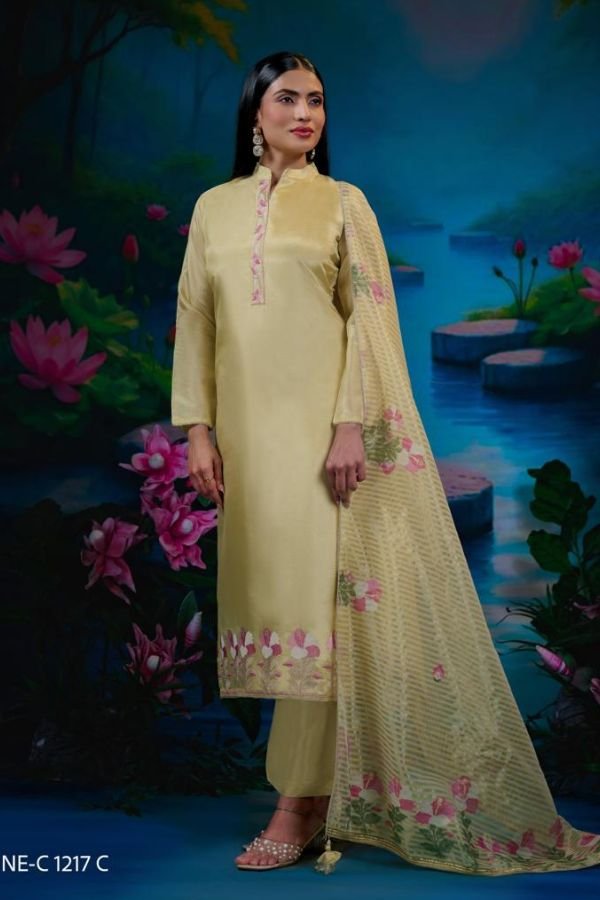 Netra Exclusive Zara Silk Ladies Suits NE-C 1217 C