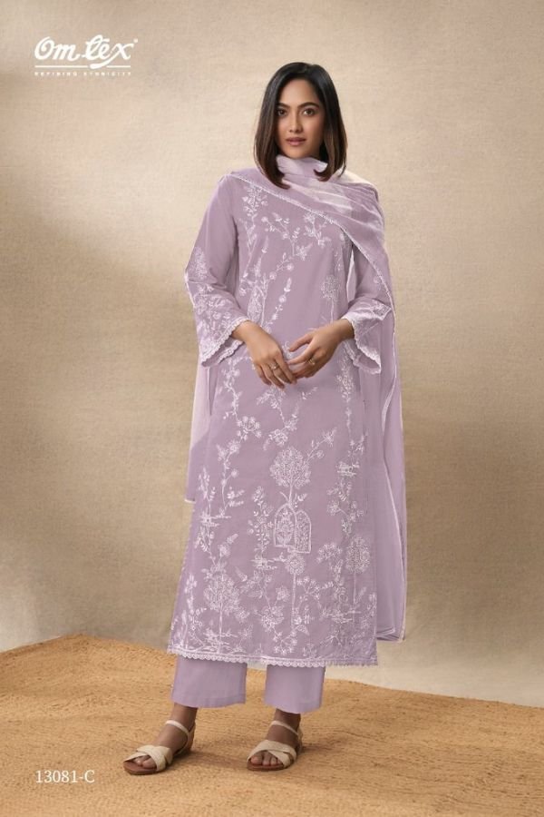 Omtex Prabhleen Lawn Cotton Ladies Salwar Suits 13081-C