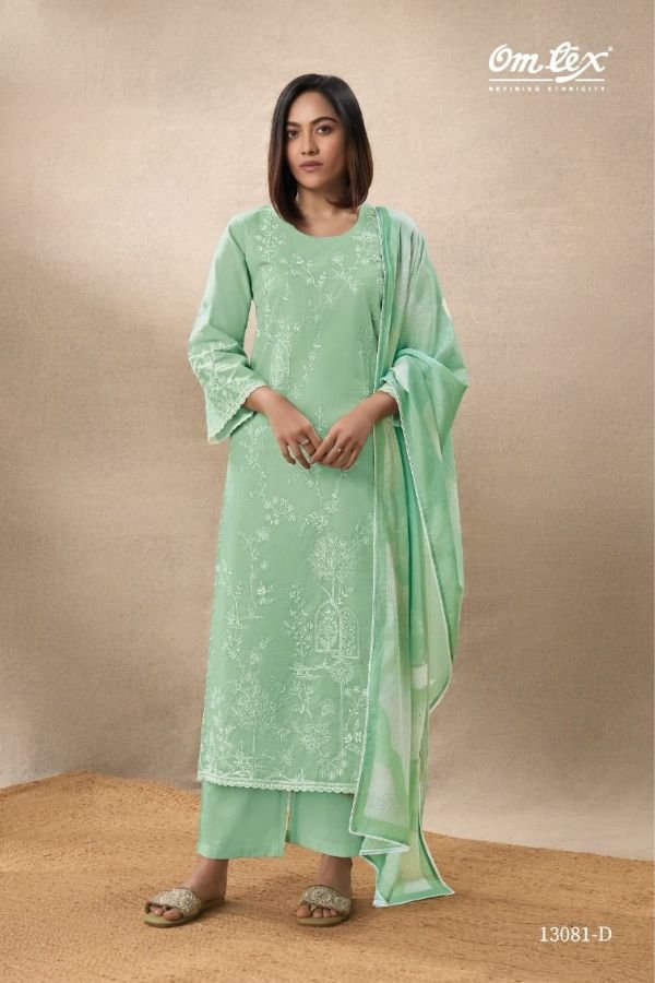 Omtex Prabhleen Lawn Cotton Ladies Salwar Suits 13081-D