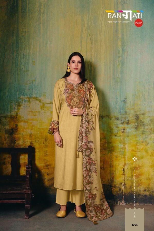 Rangati Prints Lotus Muslin Printed Ladies Suits 1004