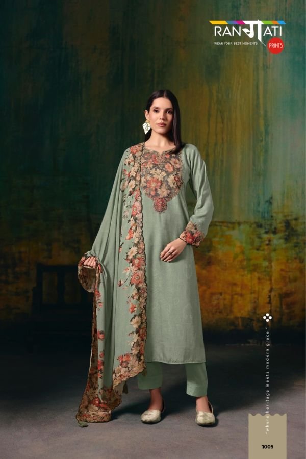 Rangati Prints Lotus Muslin Printed Ladies Suits 1005