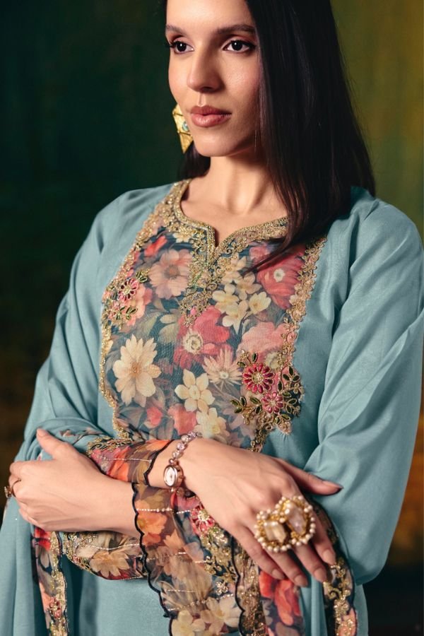 Rangati Prints Lotus Muslin Printed Ladies Suits 1002