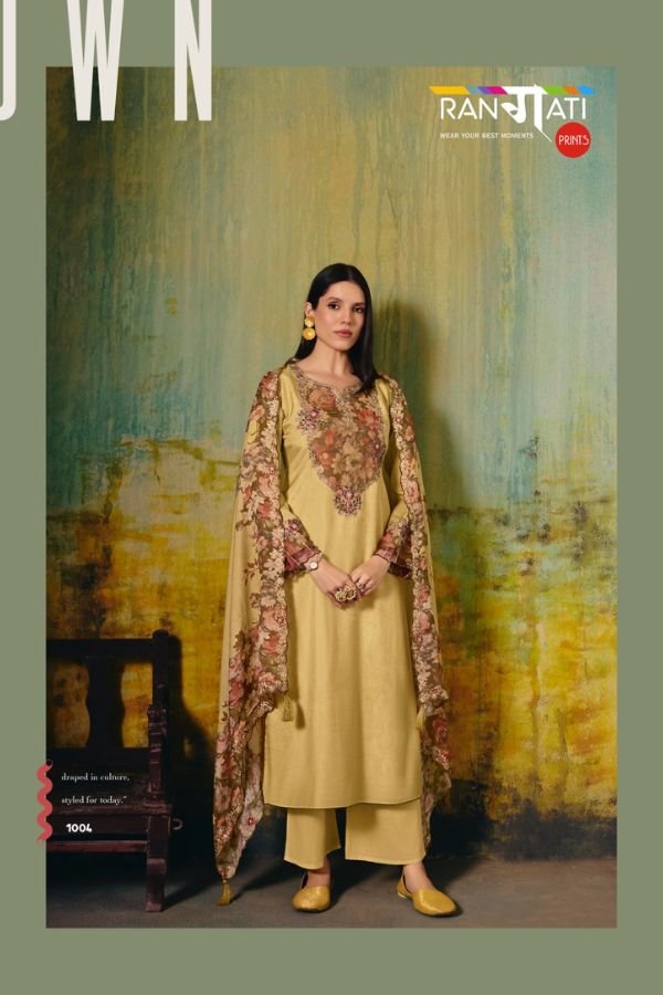 Rangati Prints Lotus Muslin Printed Ladies Suits 1004
