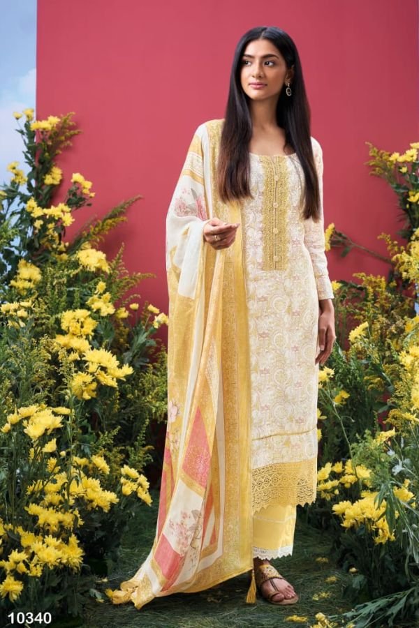 Reyna Heer Linen Unstitched Salwar Suits 10340