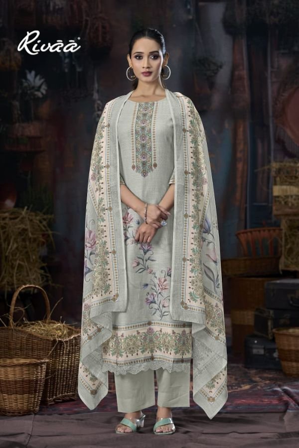 Rivaa Amara Linen Printed Salwar Suit 4179-A