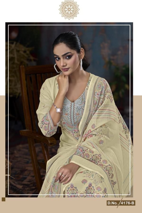 Rivaa Amara Linen Printed Salwar Suit 4176-B