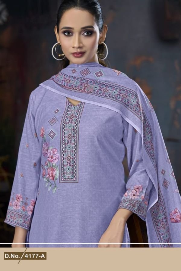 Rivaa Amara Linen Printed Salwar Suit 4177-A