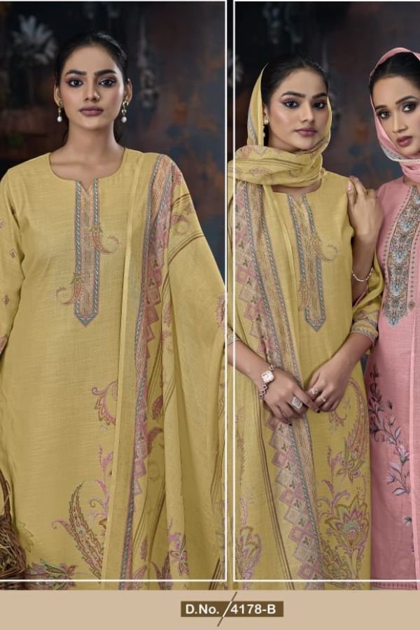 Rivaa Amara Linen Printed Salwar Suit 4178-B
