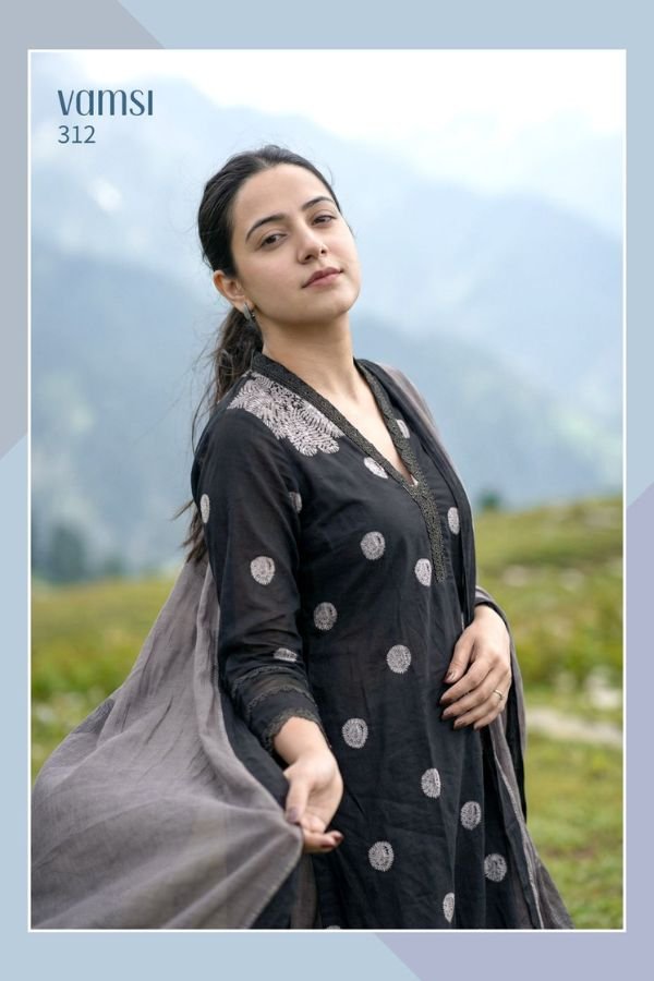 Sahiba Vamsi Pure Cotton Lawn Ladies Printed Suit 312