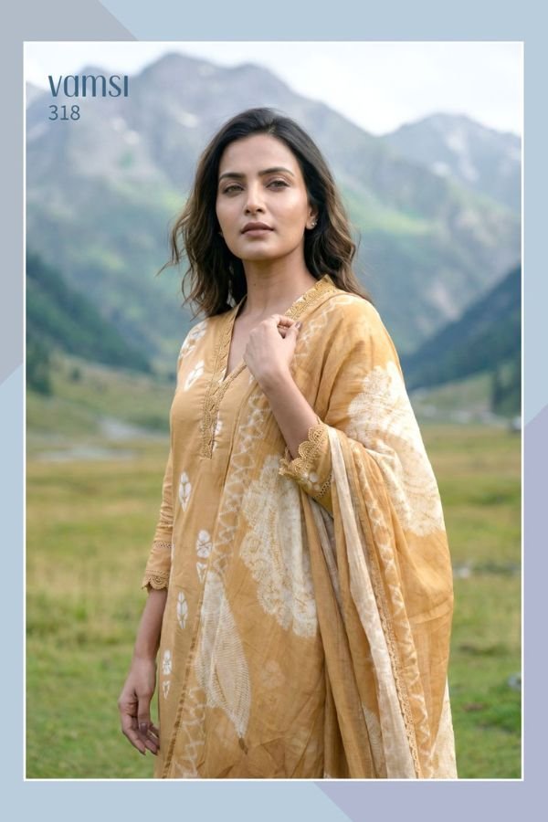 Sahiba Vamsi Pure Cotton Lawn Ladies Printed Suit 318