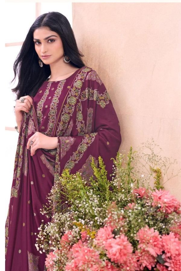 Salvi Fashion Sindoor Silk Ladies Suits 1007