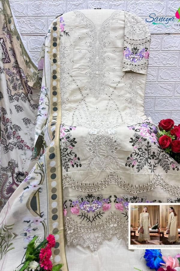 Saniya Trendz Ombre 25Nx25003 Cotton Ladies Suit 25003 A