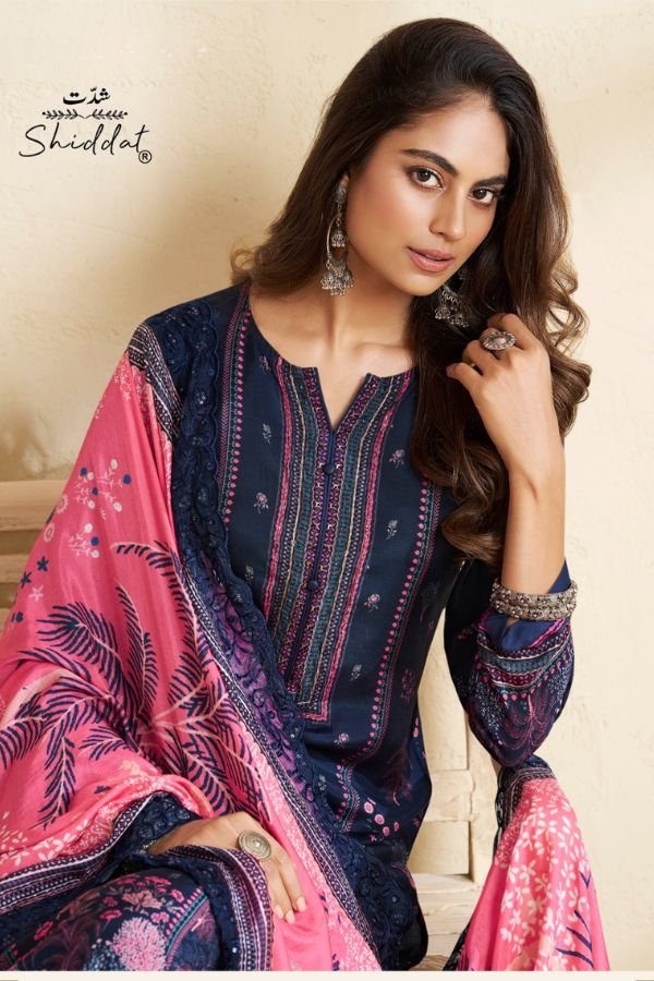 Shiddat Bluebell 1005 Muslin Salwar Suits 1005 B