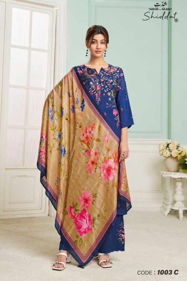 Shiddat Irina 1003 Muslin Salwar Suits 1003 C