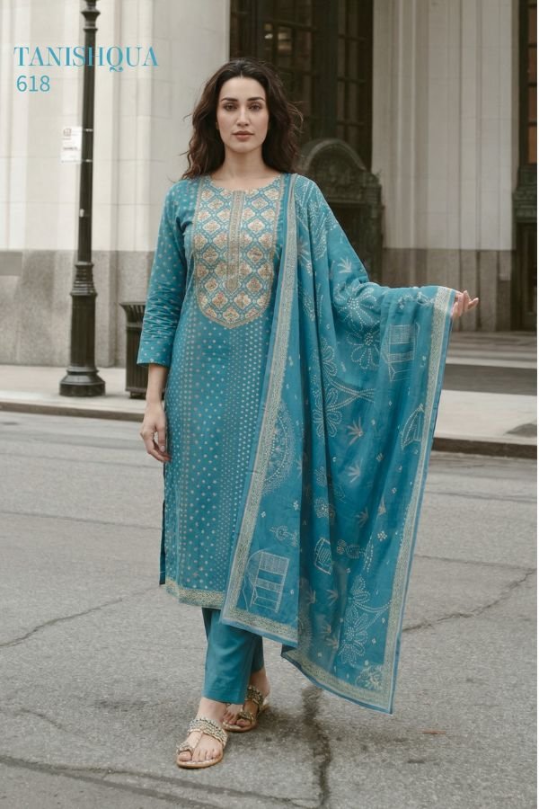 Sudriti Tanishqua Cotton Lawn Printed Salwar Suit 618