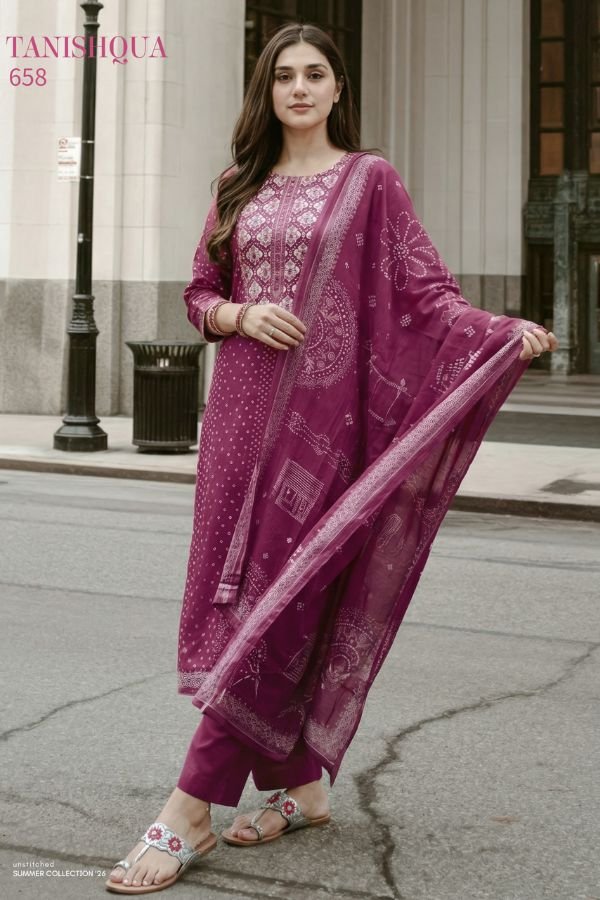 Sudriti Tanishqua Cotton Lawn Printed Salwar Suit 658