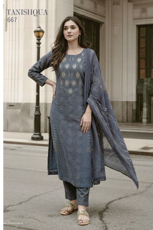 Sudriti Tanishqua Cotton Lawn Printed Salwar Suit 667