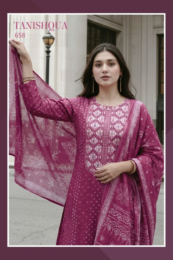 Sudriti Tanishqua Cotton Lawn Printed Salwar Suit 658