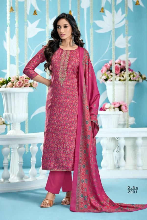 Sunrise Somya 2 Modal Silk Unstitched Salwar Suits 2001