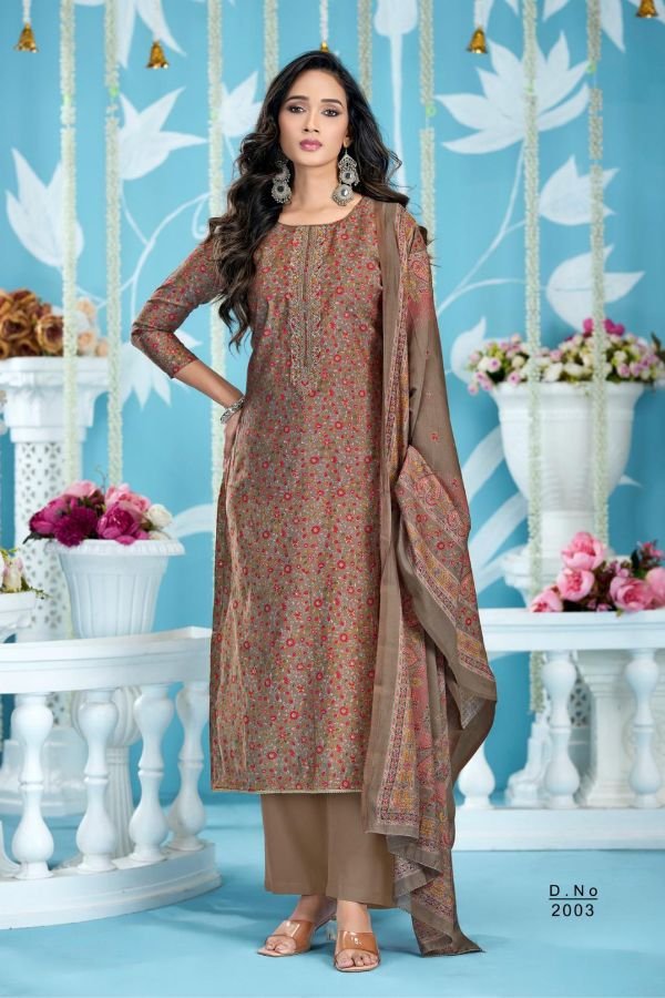 Sunrise Somya 2 Modal Silk Unstitched Salwar Suits 2003