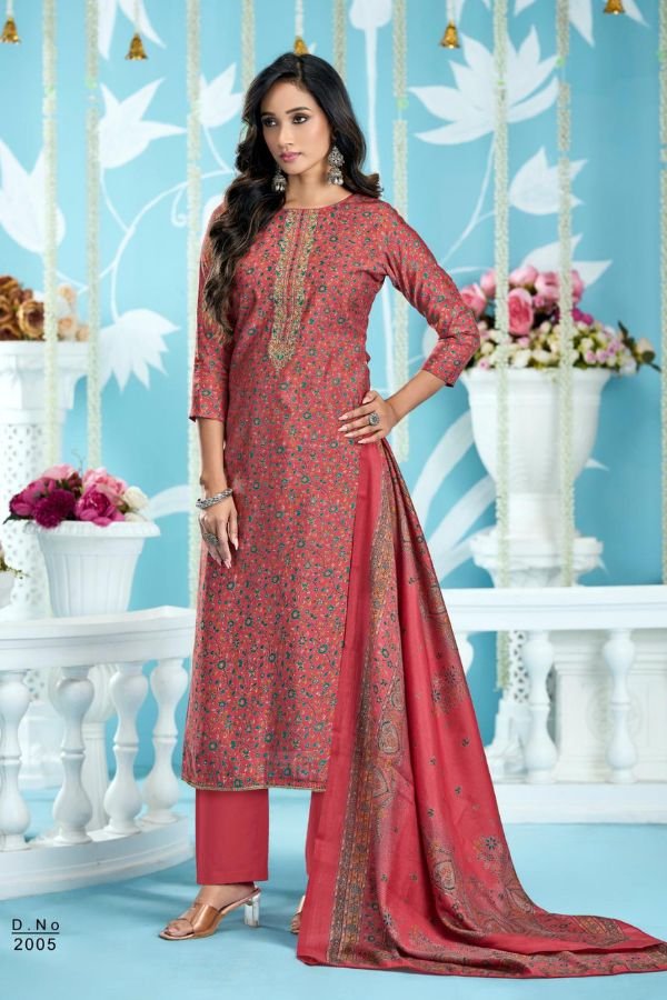 Sunrise Somya 2 Modal Silk Unstitched Salwar Suits 2005